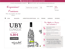 Tablet Screenshot of expressions-fermieres.com